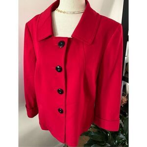 Tahari red blazer size 12 jacket